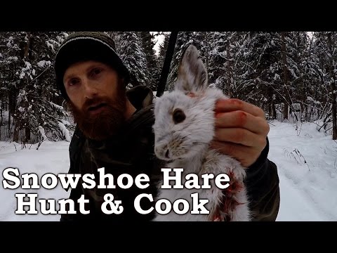 Catch and Cook in DEEP SNOW! - EPIC Cooking Over Open Fire! - Survival Foods