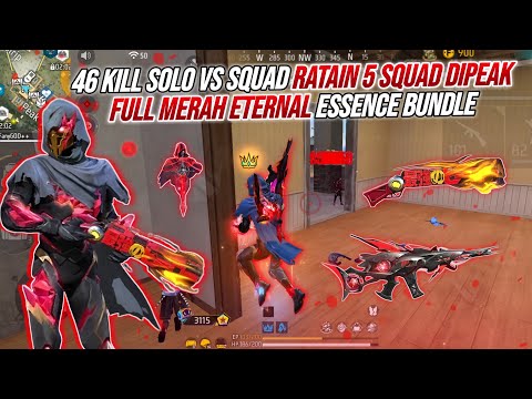 46 KILL SOLO VS SQUAD FULL MERAH !!! RATAIN 5 SQUAD DIPEAK SENDIRIAN SAMPAI BOOYAH 🔥🔥🔥