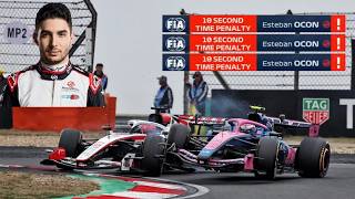 Esteban Ocon gets 10 seconds penalty again! (2026 China)