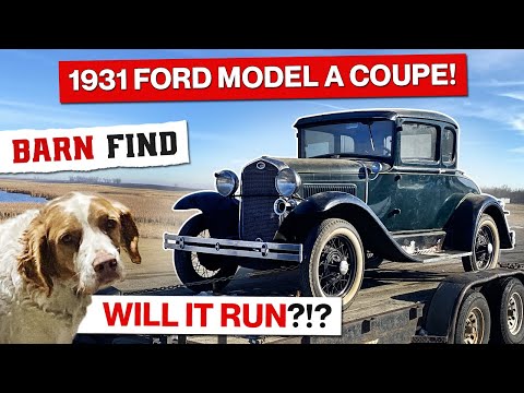 Amazing Barn Find 1931 Ford Coupe! Abandoned for over 20 Years! Will It Run?!?