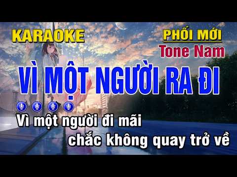 Vì Một Người Ra Đi Karaoke Tone Nam (F) Beat Chuẩn – Trung Hiếu Karaoke
