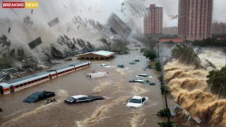 Heavy Rain Triggers Massive Floods and Landslides in South China: City Submerged, Residents Panic!