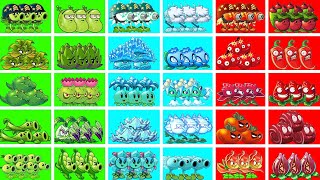 Random 30 COlor Plants BLUE vs GREEN vs RED - Who Will Win? - Pvz 2 Plant vs Plant