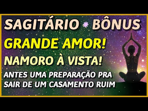 SAGITÁRIO ♐️ //  GRANDE AMOR! 😍💖- NAMORO À VISTA! 💖- FIM DE UM CASAMENTO RUIM E UM ENCONTRO!⚖️⚡️💍