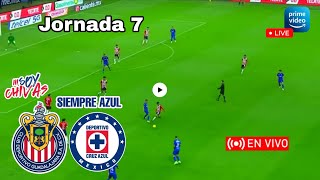 Chivas vs. Cruz Azul en vivo, donde ver, a que hora juega Chivas vs. Cruz Azul fecha 7 Liga MX 2025
