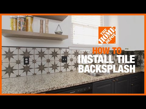 How To Install A Tile Backsplash, Large Tile Backsplash Home Depot