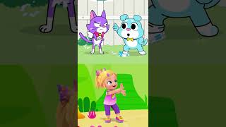 Tiburón Bebé DU RU DU RU con Finn, Kiki y Puppo @Kikipuppup_Spanish  #bebefinn #shorts