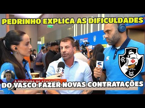 PEDRINHO EXPLICA OS PROBLEMAS DO VASCO CONTRATAR COM POUCO DINHEIRO. DINIZ CRITICA INVESTIR SEM $$