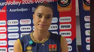 Kapitenka Nikoleta Perović nakon meča sa Hrvatskom na Evropskom prvenstvu 