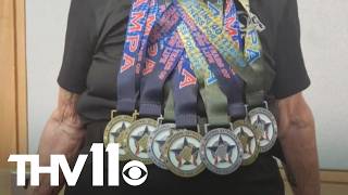 YouTube video thumbnail: Arkansas Senior Athlete Brings Home 7 Gold Medals