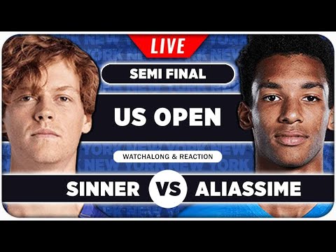 SINNER vs AUGER ALIASSIME • US Open 2025 SF • LIVE Tennis Watchalong