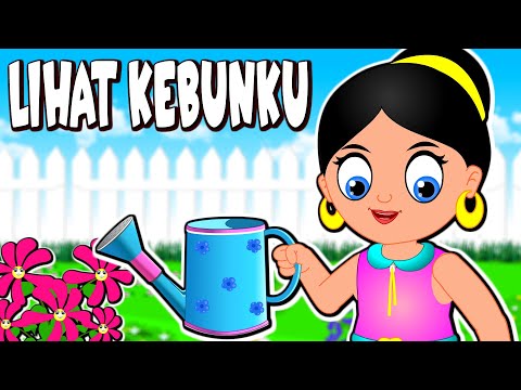 LIHAT KEBUNKU | Lagu Kanak-Kanak Melayu Malaysia | Bahasa Kids Rhymes