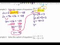 Solving Systems of Equations with Substitution