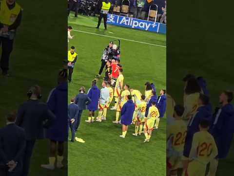 Ronaldo went over to hug and console de la Fuente & Morata ❤️🐐