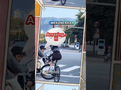 "Aksi Pengendara Tidak Menginjak Bumi#action #shortvideo #viralvideo #usa