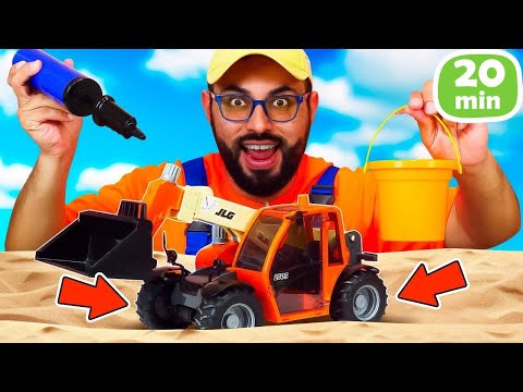 🚜🛠️ ¿Qué le pasa a la excavadora? ¡Sus ruedas no funcionan! | Oh, se dañó