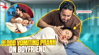 Blood Vomiting Prank On Him🩸He Got Serious😭 - Playboi Adi