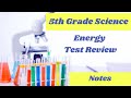 Energy Concepts in 5th Grade Science