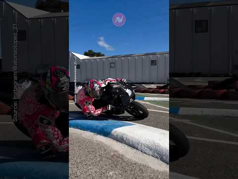 Alonso Lopez Trains on a small Track | #moto2