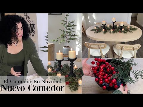 Navidad Decoración Muy Tradicional Cambio De Look En El Comedor #HomaryChristmasJoy