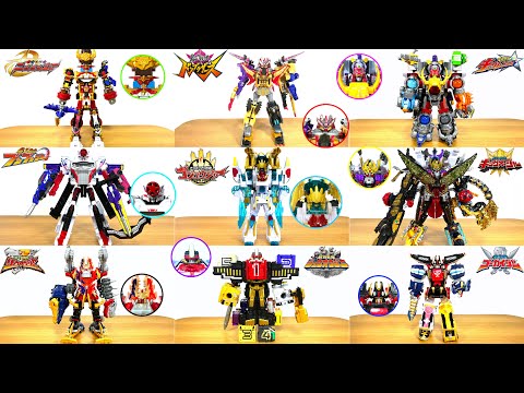 スーパー合体だ！スーパー戦隊のメインロボと追加戦士専用ロボが合体だ！テガソードレッドとグーデバーンでテガソードホワイトバーンに合体！歴代のスーパー合体も一緒に大紹介！