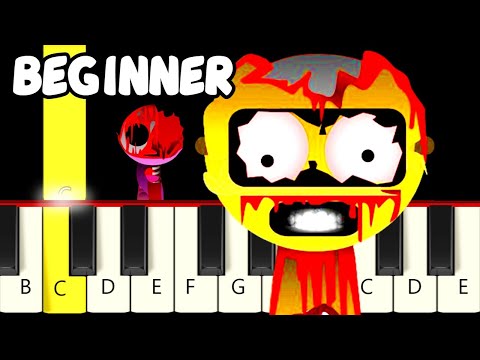 All Incredibox Sprunki PHASE 3 Tunes - Slow and Easy Piano Tutorial - Beginner