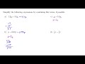Simplifying Expressions and Coefficients