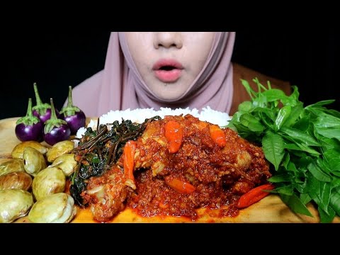 PEDASS NAMPOLL..AYAM RICA LALAPAN JENGKOL MENTAH, MUKBANG INDONESIA