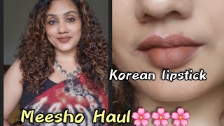 Meesho haul, Blouse and sarees, super affordable!!!Lipstick tooo🌸🌸🌸🌸