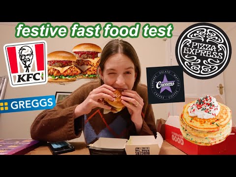 a cheeky festive fast food taste test