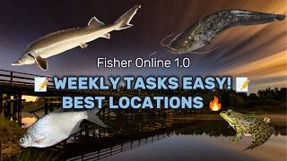 EASY Weekly Tasks Guide for March 23, 2026🔥 Wels, Bream, Frog & Sterlet Spots! | Fisher Online 1.0