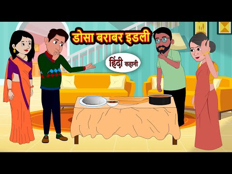 डोसा बराबर इडली | Kidlogics Stories | Stories in Hindi | Bedtime Stories | Fairy Tales | Khani