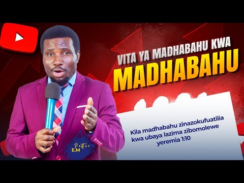 Pastor E.Mgogo, -VITA YA MADHABAHU KWA MADHABAHU.