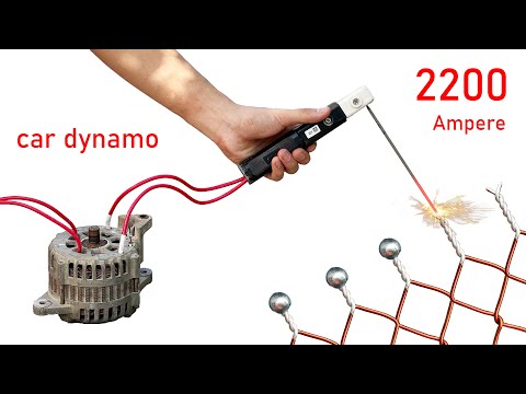 I turn car dynamo into a welding machine super strong