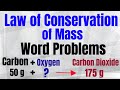 Solving Conservation of Mass Word Problems
