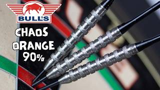 @bullsdartsnl Chaos Orange - 90% Tungstène - Fléchettes Pointes acier