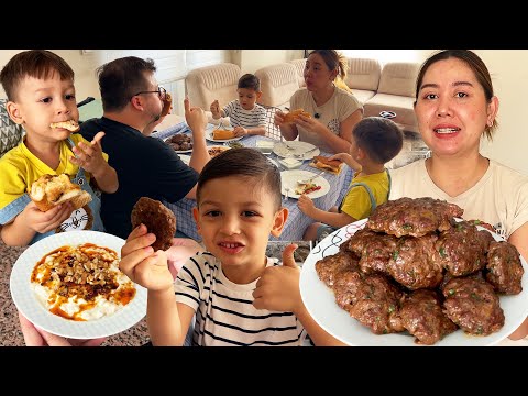 VLOG | พ่อสามีต้องภูมิใจ สะใภ้ทำอาหารสูตรพ่อปู่ เมนูสตรีทฟู้ดตุรกี (Köfte)