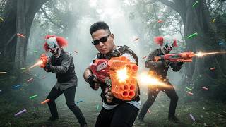 LTT Nerf Mod : SWAT TEAM Mission Nerf Guns Fight - Crimson Cloaks Takedown