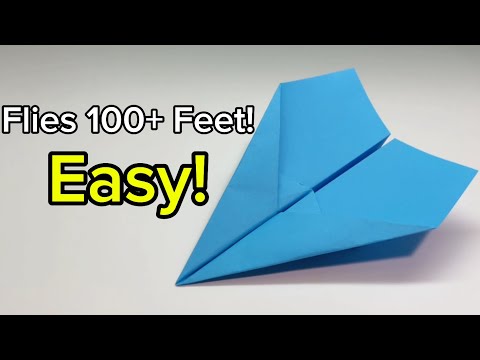 How to Make a Paper Airplane That Flies SUPER Far. Warhawk