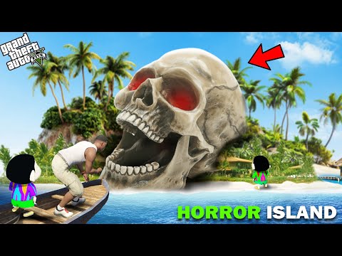 Franklin And Shinchan Went To The HORROR Island In GTA 5!