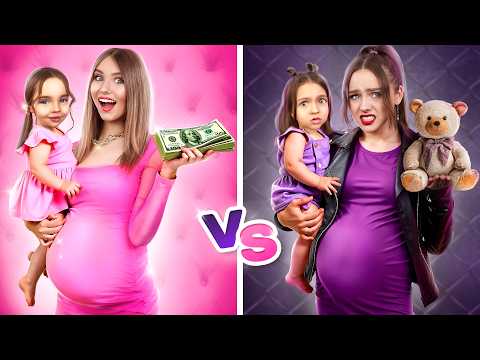 Good Pregnant vs Bad Pregnant! Nice Girl vs Evil Girl Became Moms