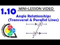 Exploring Angle Relationships with Parallel Lines