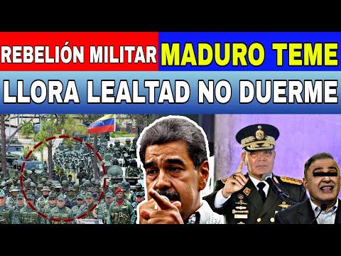 REBELIÓN MILITAR MÁS TEMIDA POR MADURO EXIGE LEALTAD NO CONFÍA NI EN SU SOMBRA NOTICIAS ÚLTIMA HORA