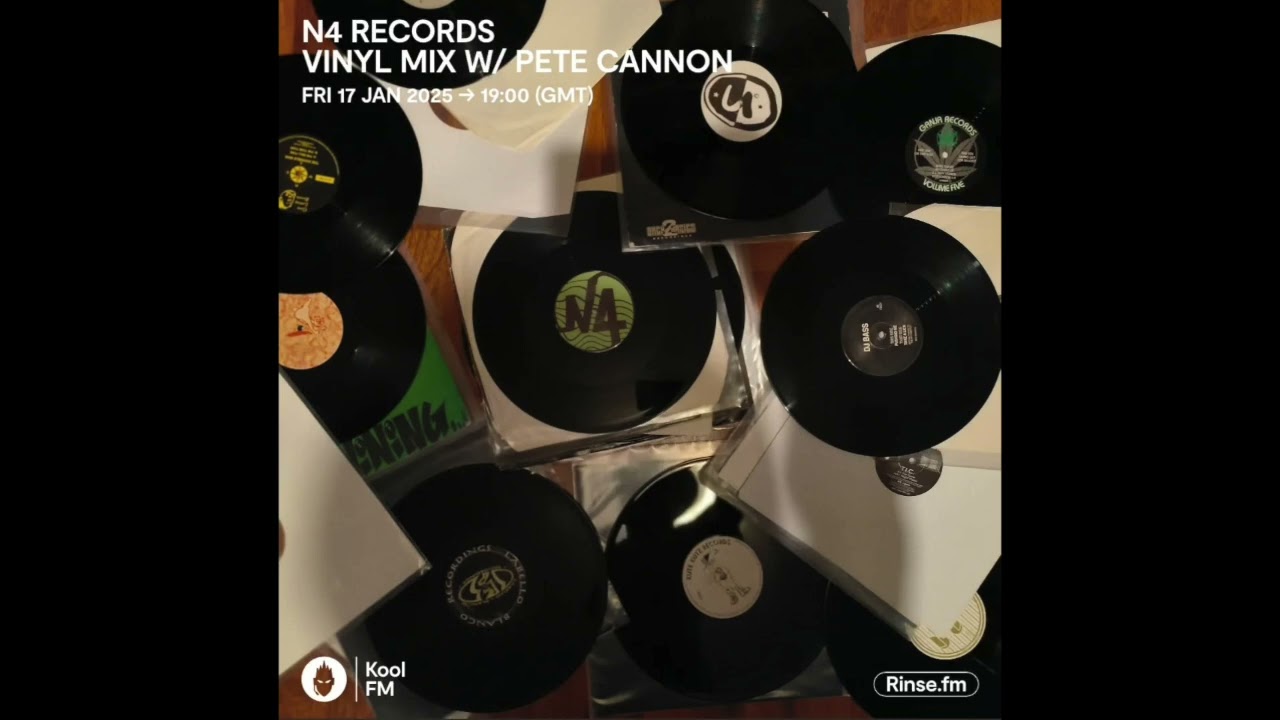 Pete Cannon one hour Jungle vinyl mix for Kool Fm & N4 Records