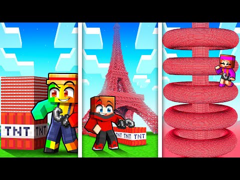J'ai EXPLOSÉ Toutes les TNT SECRÈTES de Minecraft !