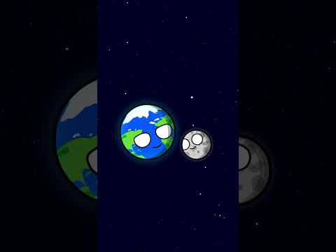 Земля и Луна Соревнуются в Поцелуях #planetballs