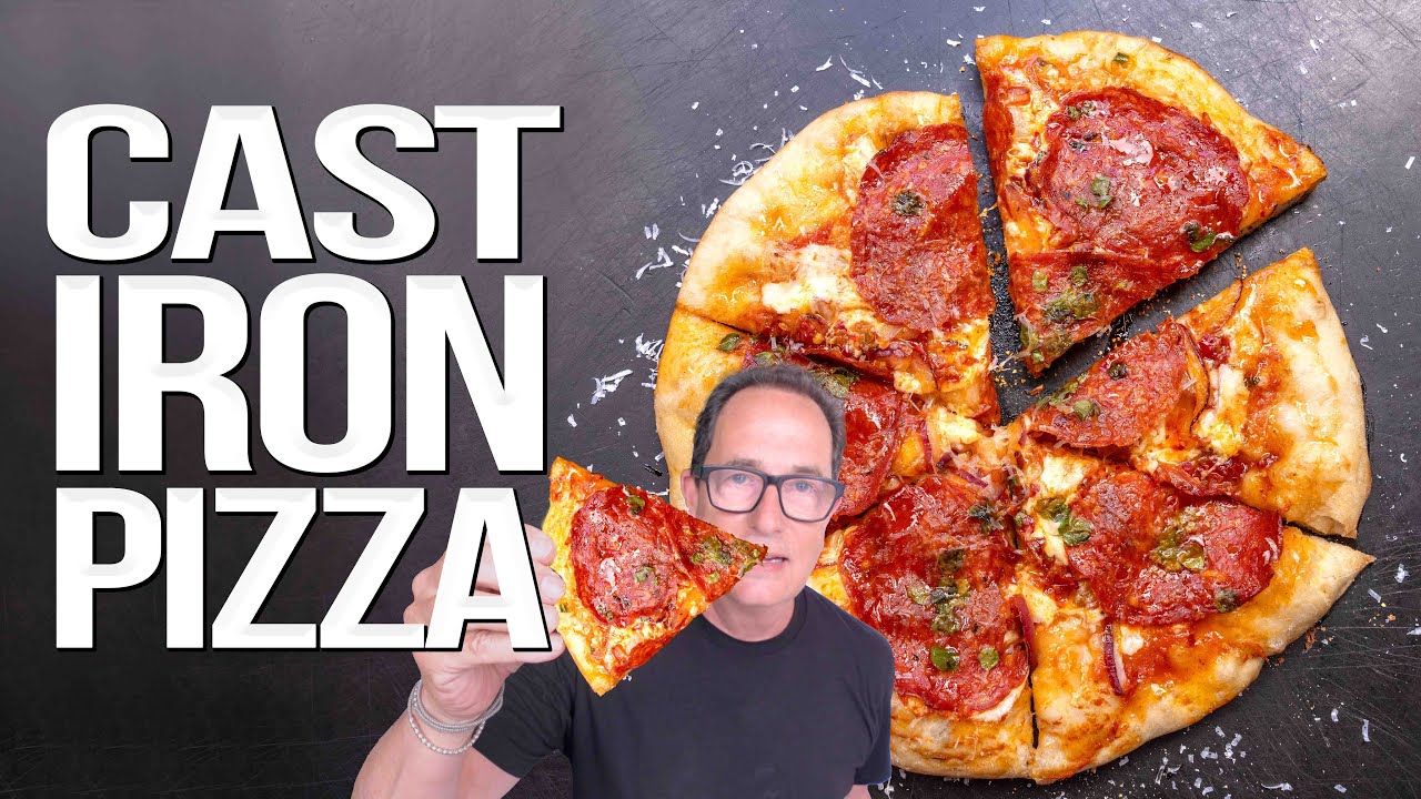 Better than brick oven cast iron pizza over fire! - sam the cooking guy