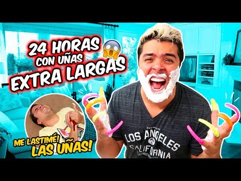 24 HORAS CON UÑAS EXTRA LARGAS! 💅🏻🙅🏻‍♂ ME LAS COMÍ! 😰😱 FUI AL BAÑO 🛁 | ItsOsoTV