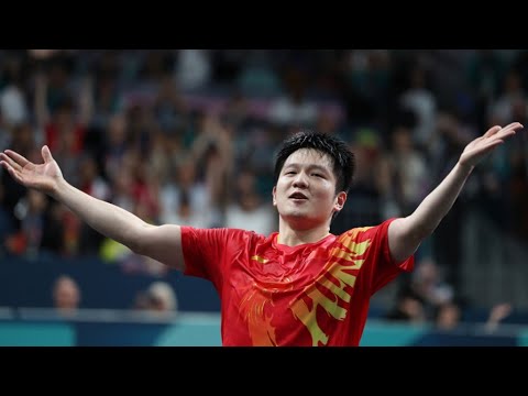 Fan Zhendong, Xu Xin training at the Final of China Super League 2024