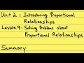 Understanding Proportional Relationships